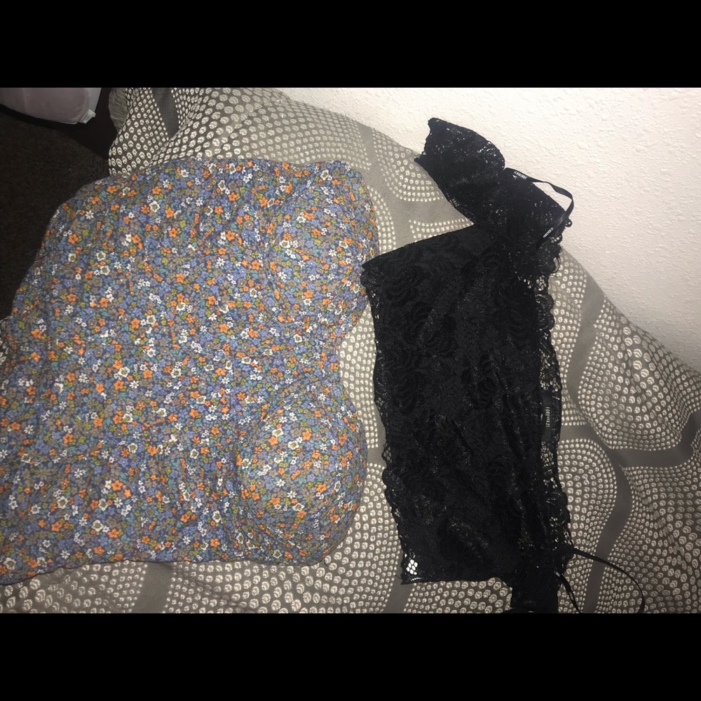 Set Crop top forever 21 and arcoíris